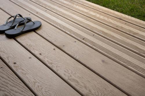 terrasse en chêne massif