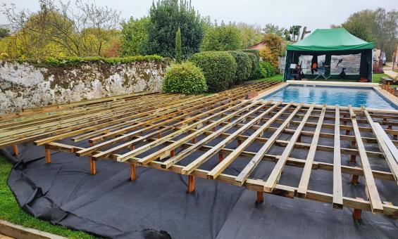 monter une terrasse en bois avec double-labourdage Val de Marne 94