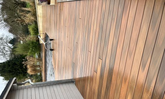 Terrasse bois composite sur-mesure Essonne