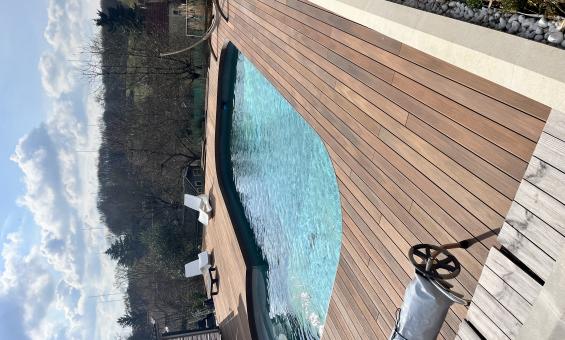 Exemple de pose terrasse composite près de Disneyland