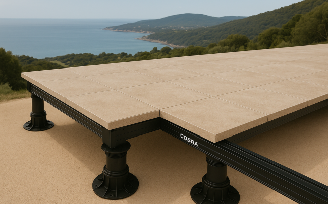 terrasse en grès cérame à Noisiel 77186