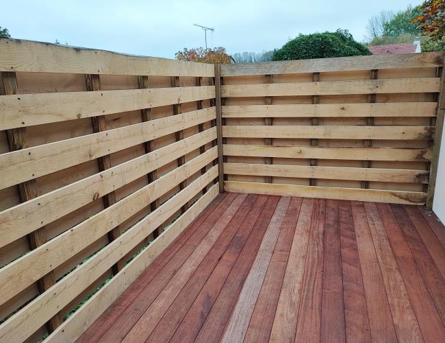 terrasse en bois sur pilotis Seine et Marne