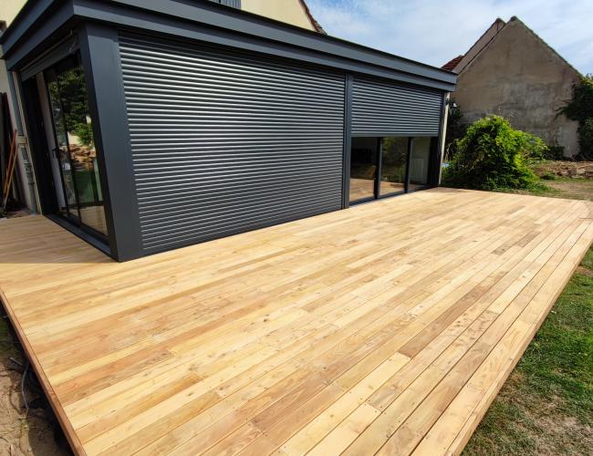 terrasse en bois Robinier faux acacia Bailly Romainvilliers 77