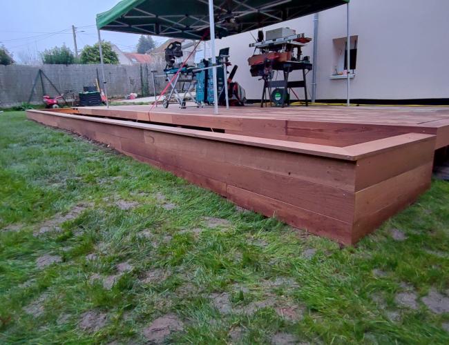 Constructeu4 de terrasse en bois Marne la Vallée  (77)