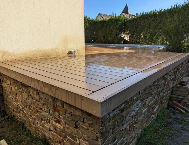 pose de terrasse bois composite