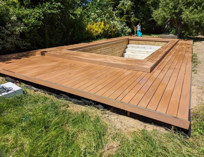 terrasse en bois composite Île de France