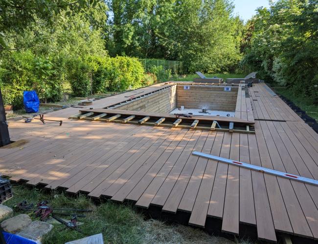 terrasse en bois composite Île de France