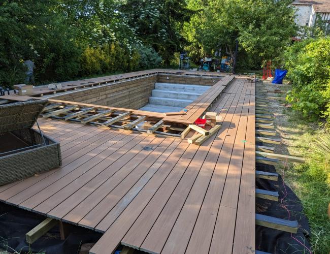 terrasse en bois composite Île de France