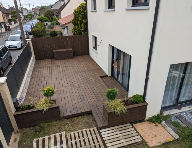 pose de terrasse en bois exotique 77