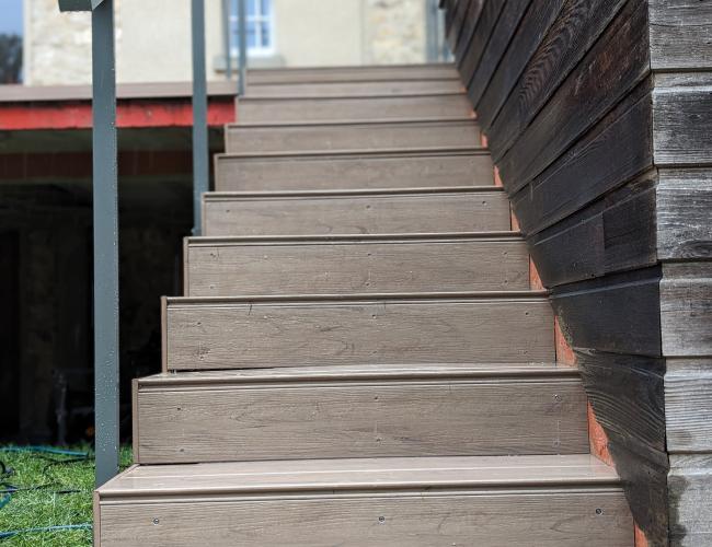 Réalisation d'une terrasse en bois composite UPM en Seine et Marne 77