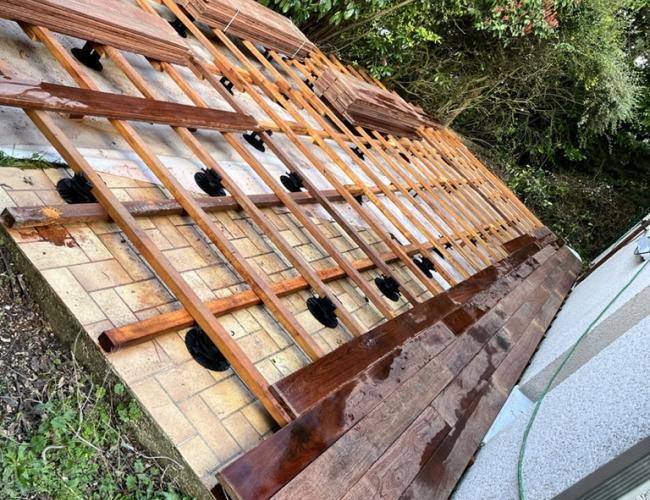 7. Double structure de terrasses en bois Cumaru à Chessy : La solution durable