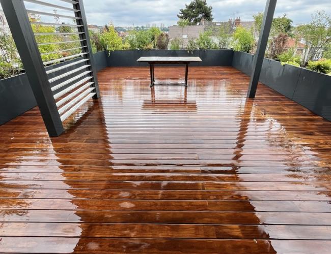 Installation de terrasse sur toit-terrasse dans la Marne (51)