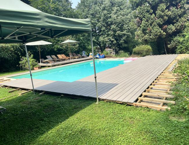 terrasse en composite resistante aux intemperies
