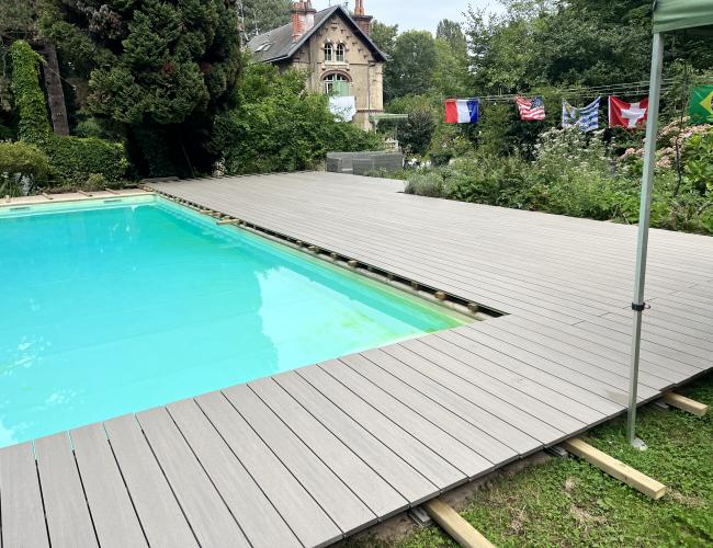 refection terrasse beton vers composite