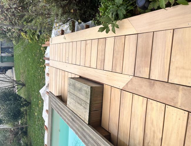 Terrasse Garapa en Seine-et-Marne : chantier sur mesure