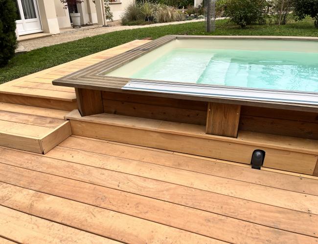 Rénovation d’une ancienne dalle béton en terrasse bois