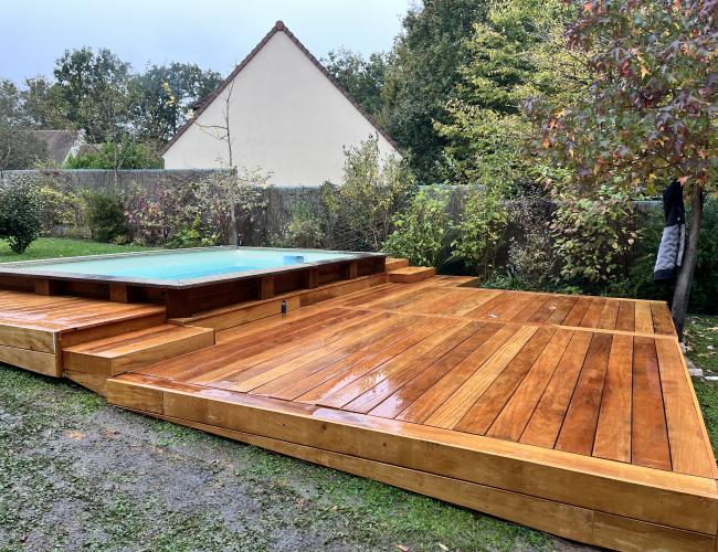 Terrasse piscine bois : comparer Garapa, Cumaru et Ipé