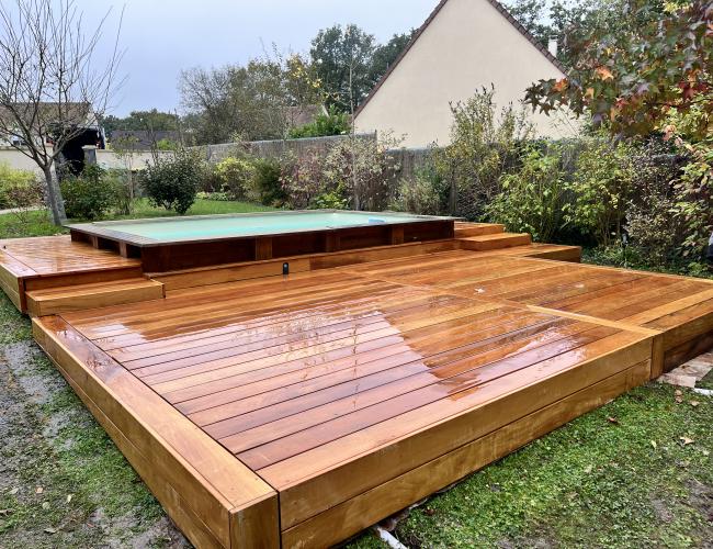 Terrasse Garapa Savigny-le-Temple : projet Woodpecker