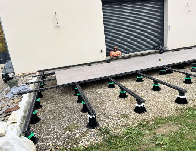 terrasse sur plots PVC ile de france