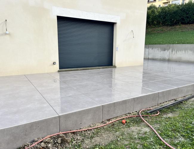 terrasse carrelage sur plots 77